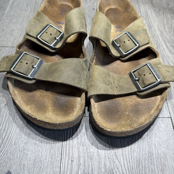 Birkenstock Arizona Soft Footbed Sandal EU 43 US 10 Tobacco Brown Oiled Leather main image 7